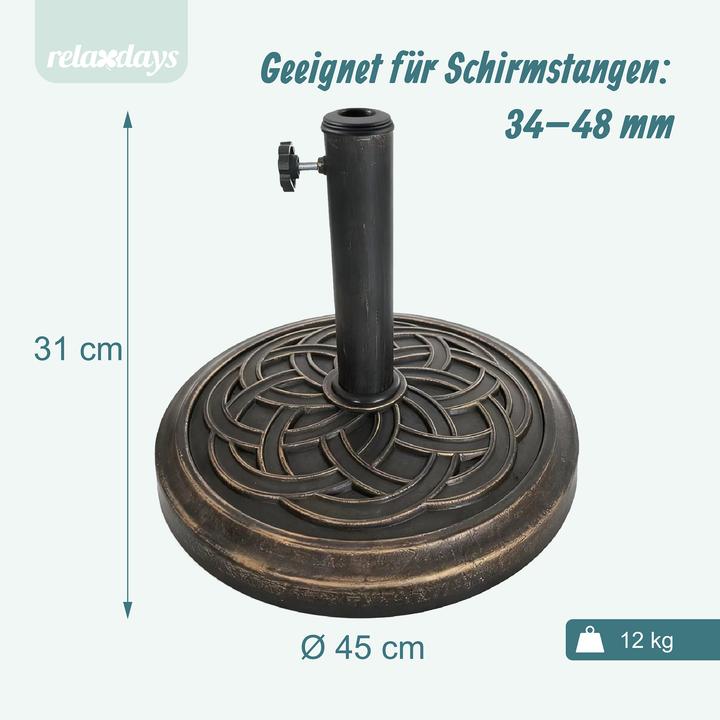 Actual product image Relaxdays parasol stand