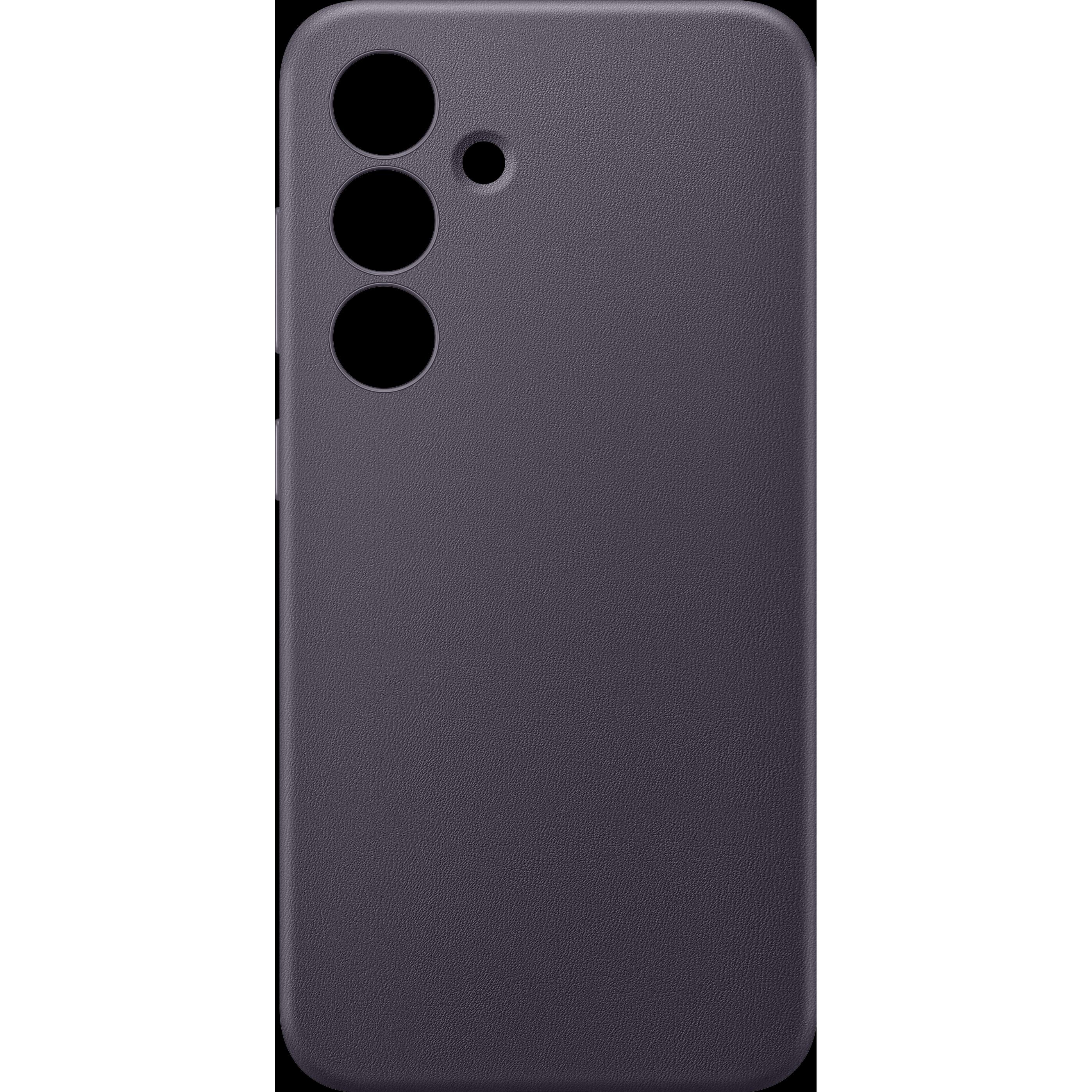 Samsung Vegan Leather Case (Samsung Galaxy S24), Smartphone Hülle, Violett