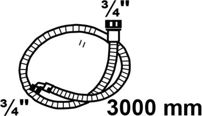 Produktbild Magni Zulaufschlauch 3/4'x250cm 10bar Schlauch Waschmaschine