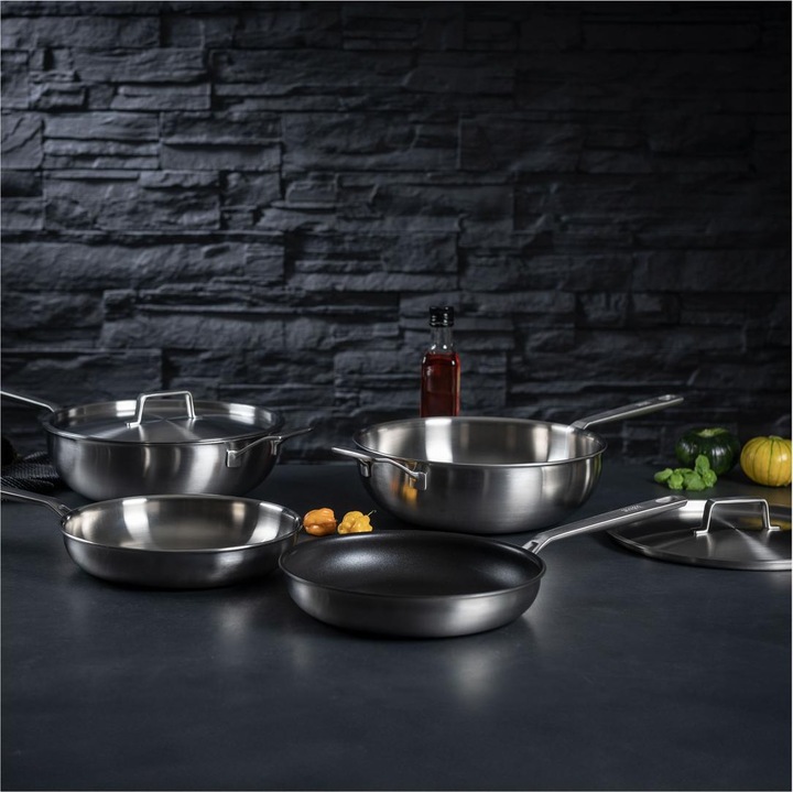 Produktbild Kuhn Rikon Bratpfanne (24 cm, Bratpfanne, Aluminium, Edelstahl)