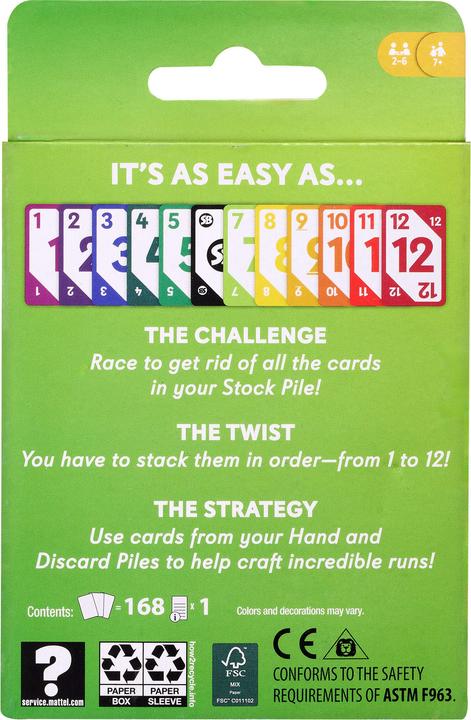 Produktbild Mattel Skip-bo-Refresh-Spiel (2 - 6 Spieler)