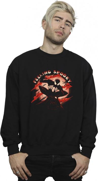 Actual product image Mens Feeling Spooky Spider-Man Sweatshirt (5XL)