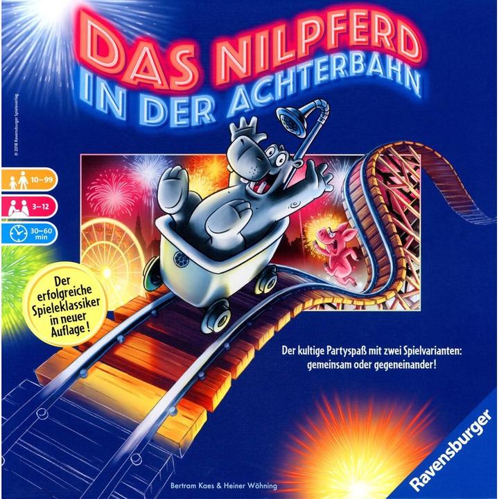 Produktbild Ravensburger Gesellschaftsspiel Das Nilpferd in der Achterbahn (Deutsch, 3 - 12 Spieler)