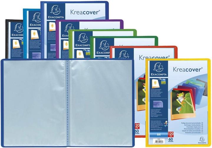 Actual product image Exacompta Kreacover Semi-Rigid Opaque PP Display Book (A4, 8x)