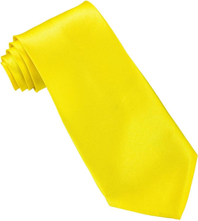 Actual product image Widmann Necktie satin neon yellow