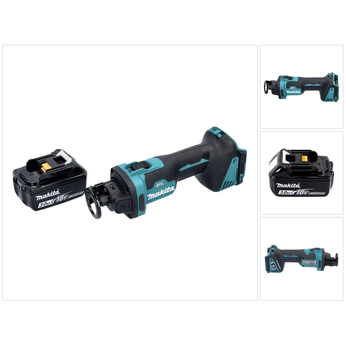 Makita, Spezialsäge, DCO 181 F1 Akku Rotationsschneider 18 V 32000 U/min Brushless + 1x Akku 3.0 Ah - ohne Ladege