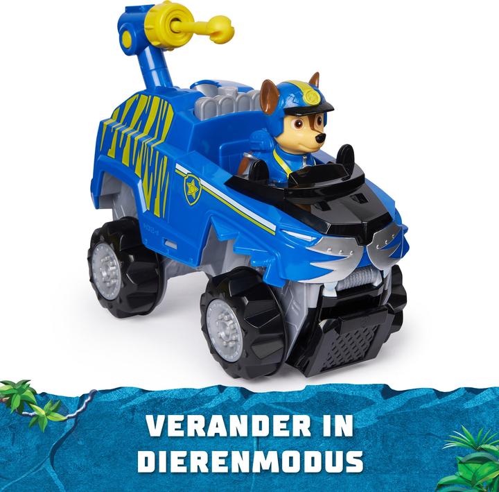 Produktbild Spin Master Paw Patrol Jungle Pups, Tiger Vehicle von Chase, Spielzeugtruck mit Actionfigur zum Sammeln, Kinders