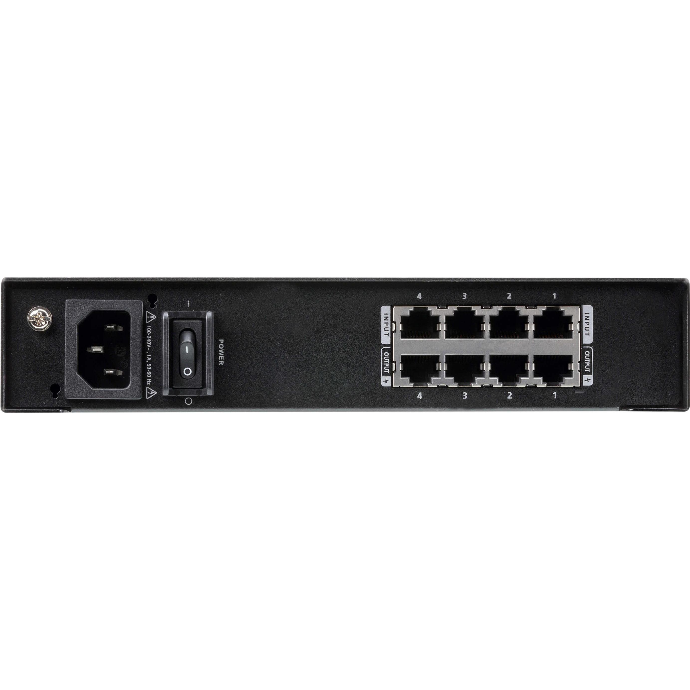 Thumbnail - Aten VE44PB 4-Output POH/POE Power Injektor (802.3af (PoE), 15.40 W), PoE Injector