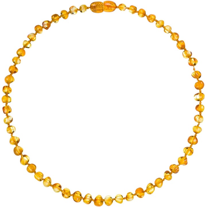 Amberos Collier d'ambre naturel baroque