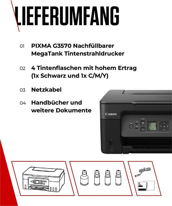 Produktbild Canon Pixma G3570 (Tintentank)