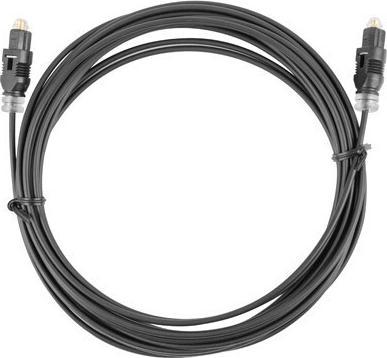 Actual product image Lanberg CA-TOSL-10CC-0020-BK Fiber optic cable TOSLINK (2 m, TOSLINK)