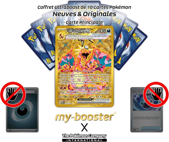 Image du produit My-booster Dracaufeu ex 228/197 Tera Shiny Gold Ultraboost X Écarlate et Violet 03 Flammes Obsidiennes (Français, Pack de boosters)