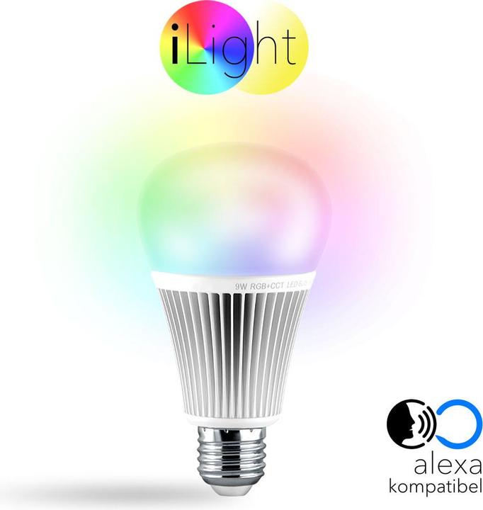 iLight E27 LED CCT RGBW (E27, 9 W, 850 lm, 1 x, F)