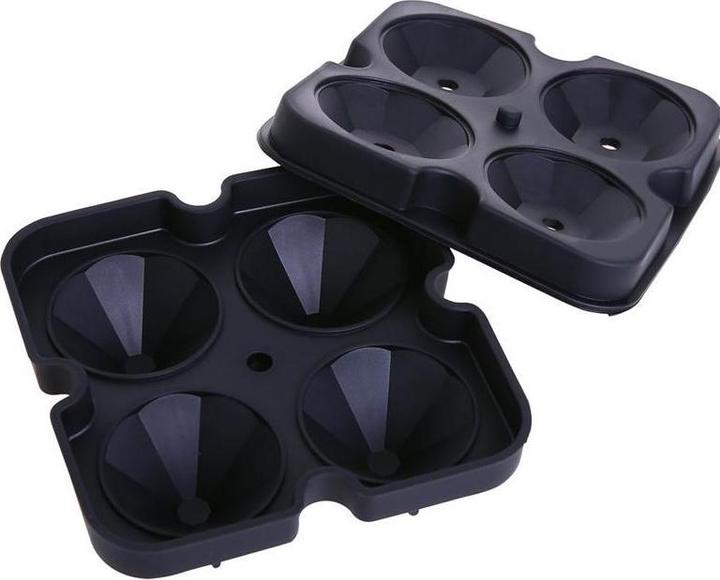 Immagine prodotto PhoneLook Eiswürfel Former aus Silikon für 4 kreative Eiswürfel in Diamanten Form