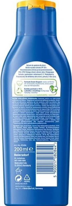 Produktbild NIVEA Sun Kids Protect & Care 5In1 Baby Sun Lotion With Organic Almond Oil 200Ml (Sonnenlotion, SPF 50+, 200 ml)
