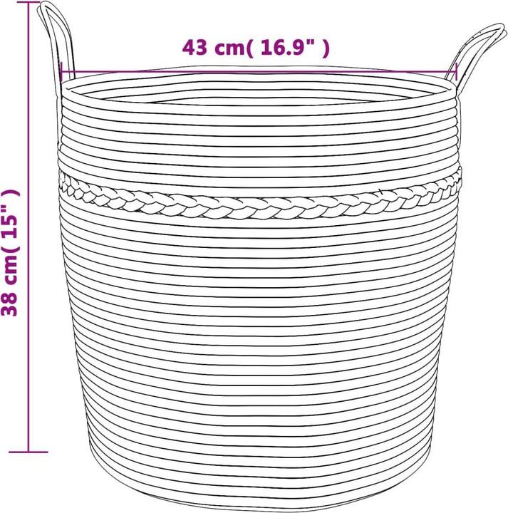 Produktbild vidaXL Aufbewahrungskorb (43 cm)