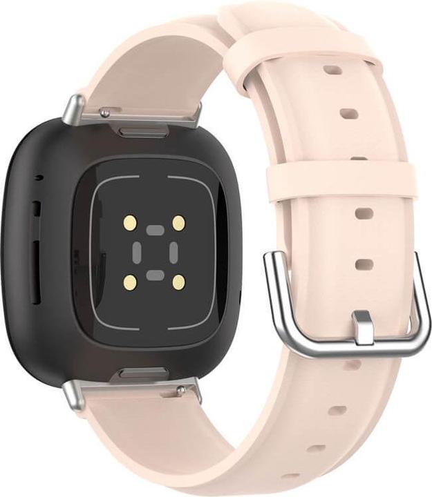 Image du produit Cover-Discount Fitbit Versa / Sense - Bracelet en cuir rose (Similicuir, Versa 3, Sense)