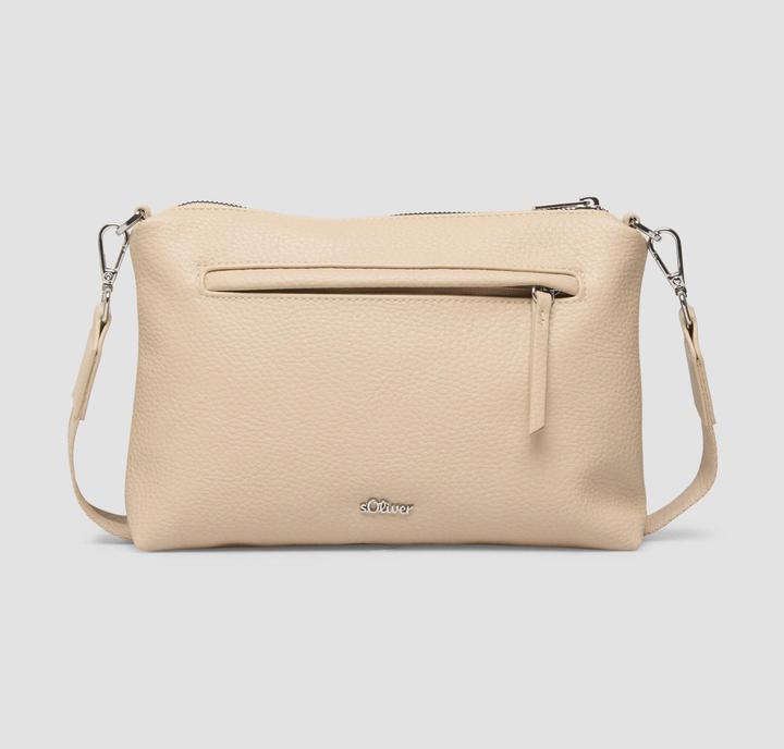 s.Oliver City-Bag in Leder-Optik mit abnehmbarem Schultergurt