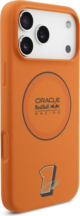 Actual product image Red Bull Silicone Blue Ring MagSafe Case for iPhone 17 Pro Max Orange (Apple iPhone 17 Pro Max)