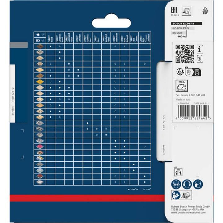Produktbild Bosch Professional Zubehör Blau Zubehör 2608902136 EXPERT Kreissägeblatt Holz 120 x 1,8/1,2 x 20 mm T40