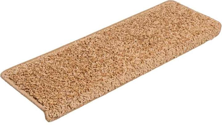 Actual product image vidaXL Step mats 30 pcs. 65x21x4 cm Beige (65 x 21 x 4 cm)