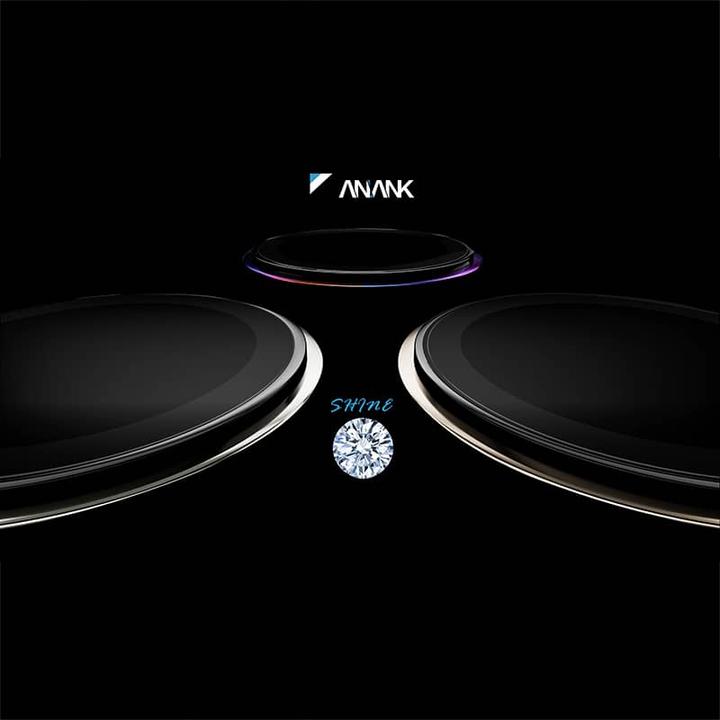 Actual product image Anank iPhone 17 Pro / 17 Pro Max - Rear camera armoured glass - Safir with GIA certificate,Flamed titanium (1 pcs., Apple iPhone 17 Pro, Apple iPhone 17 Pro Max)