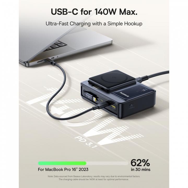 Produktbild Baseus Nomos 5-in-1 Desktop Charger (140 W)