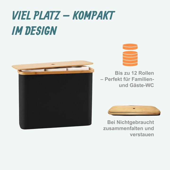 Actual product image Relaxdays Toilet roll storage