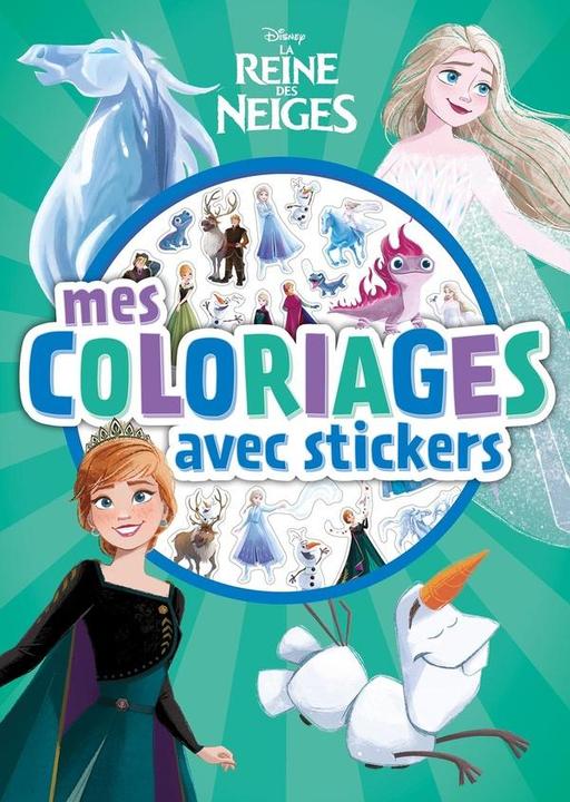 La reine des neiges : mes coloriages avec stickers (Französisch, Collectif, 2026)