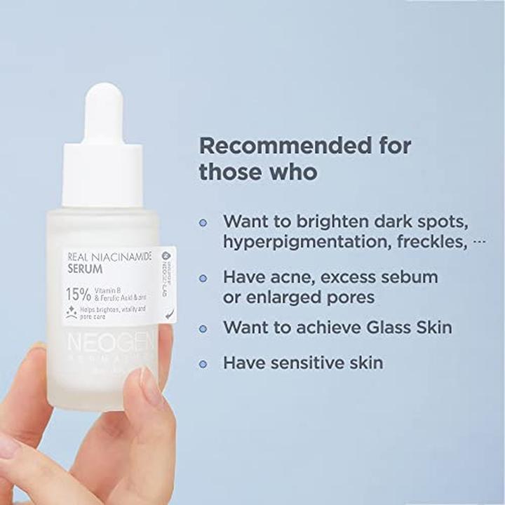 Image du produit Neogen Dermalogy Real Niacinamide 15% Serum Eclaircissant Taches foncées et soin des pores 30ml 1.01 Fl Oz (30 ml)