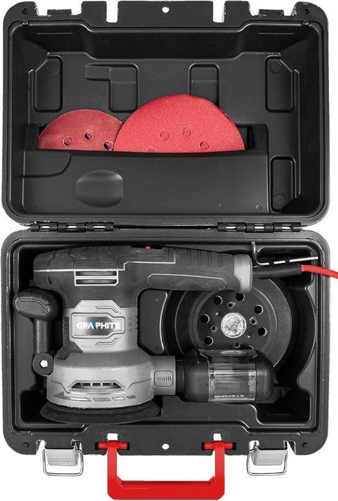 Image du produit Graphite Disque abrasif céramique 450W, disque 125/150 mm, étui (Ponceuse excentrique, 450 W)
