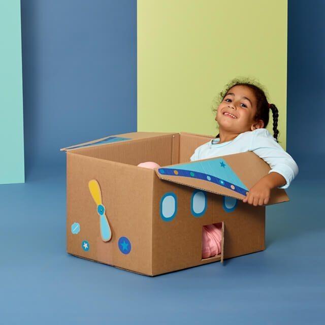 Produktbild CreaDiva Badala Stickerbogen - Flugzeug