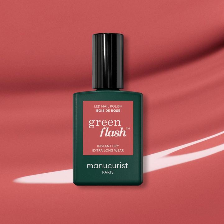 Produktbild Manucurist Green Flash Nagellack Bois de Rose (Rosa, Gel-Effekt Nagellack)