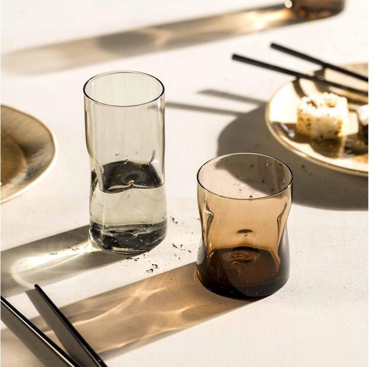 Immagine prodotto Leonardo Trinkglas Vesuvio 300 ml, 4 Stück, Braun (0.30 l, 4 x)