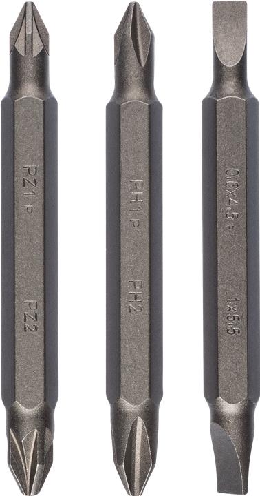 Produktbild Bosch Zubehör 3tlg. Doppelklingen-Set, gemischt (S, PH, PZ) (Kreuz Phillips PH, Kreuz Pozidriv PZ)