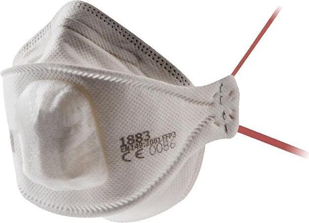 Produktbild 3M Partikelmaske FFP3 Typ IIR abgedecktes Ausatem-Ventil 1883SV+ (FFP3 NR D, 8x)