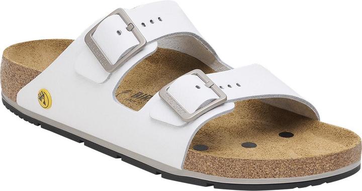 Actual product image Birkenstock Arizona PRO ESD LE, weiss, Grösse 46, schmal (46)