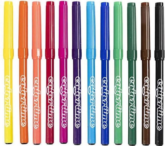 Image du produit Creativ Company Feutres 12 x 24 pièces, 2 mm Multicolore (288x)