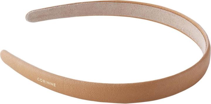 Produktbild Corinne World - Leather Diadem Narrow Plain Camel