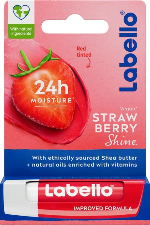 Produktbild LABELLO Strawberry Shine Lip Balm 4.8g (Lippenpflege Stick)