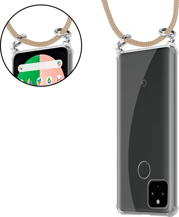 Produktbild Cadorabo TPU Handy Kette SILBER Cover