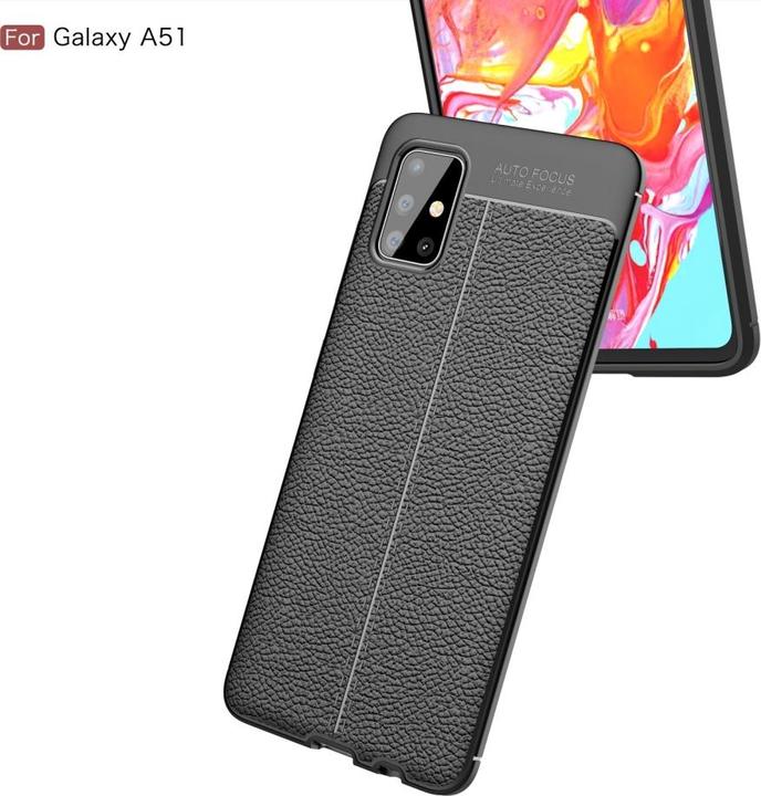 Produktbild Screenguard Samsung Galaxy A51 4G Hülle Leather Design TPU Cover (Samsung Galaxy A51)