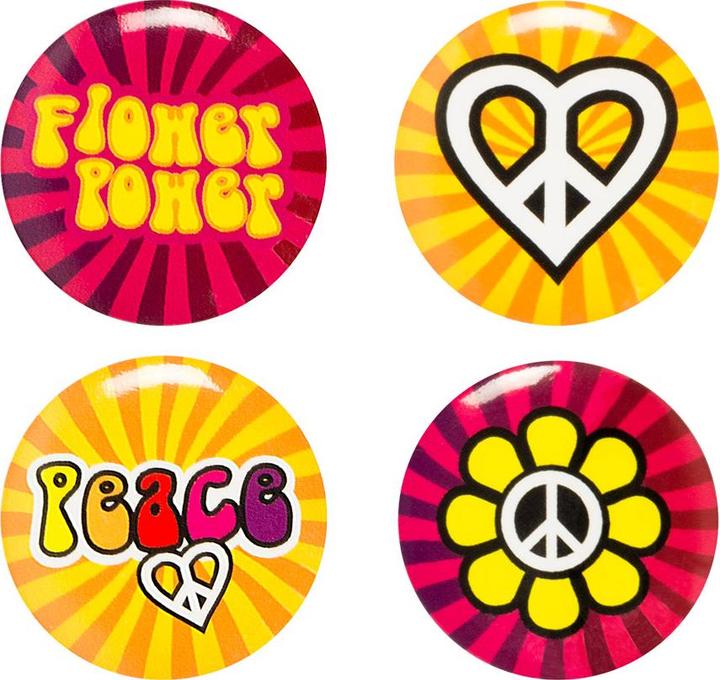 Produktbild Boland Flower Power Hippie - 4er Set (4 Stk.)