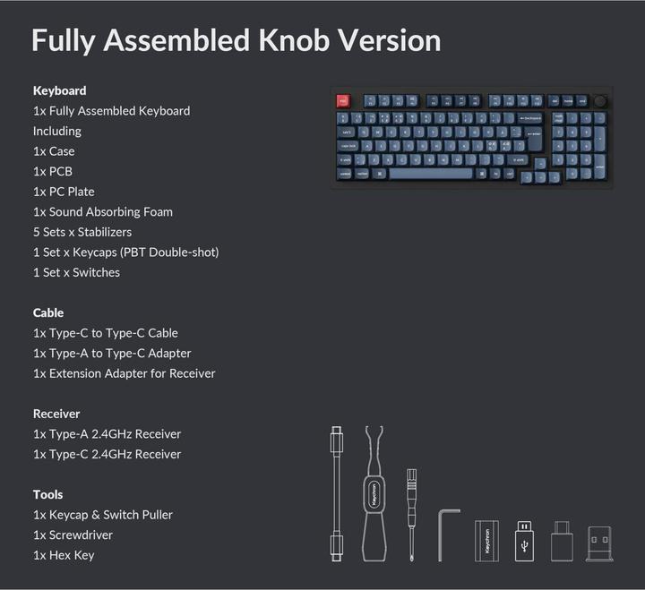 Actual product image Keychron V5 Max (CH, Cable, Wireless)