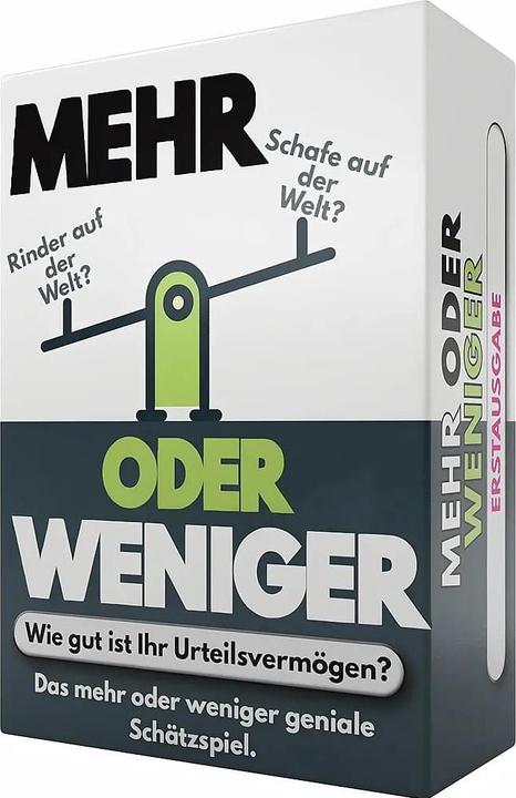 Produktbild Mehr oder weniger (d) (Deutsch, 2 - 8 Spieler)