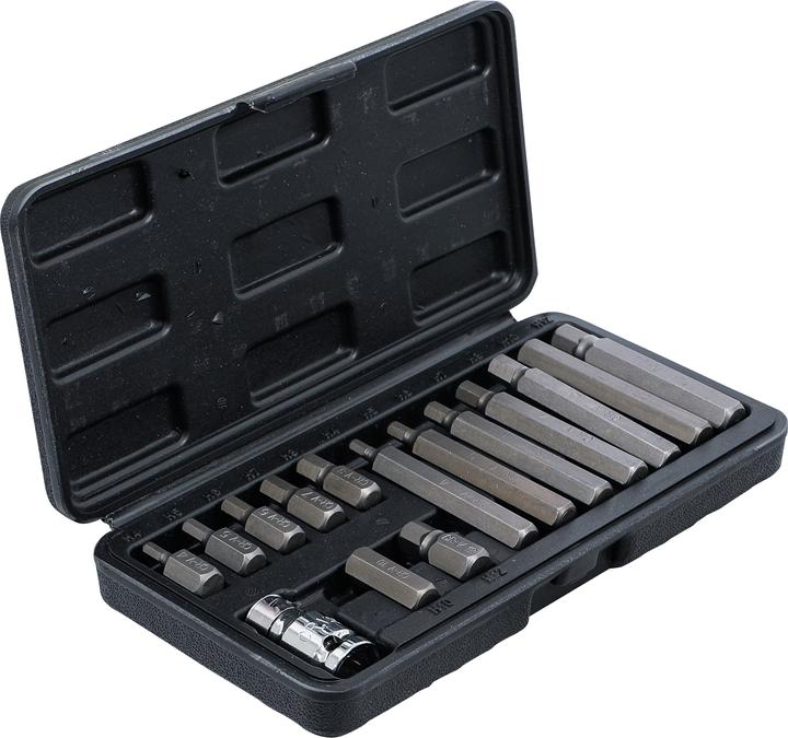 Produktbild BGS Bit-Satz Antrieb Aussensechskant 10 mm (3/8") Innensechskant 15-tlg. (10mm)