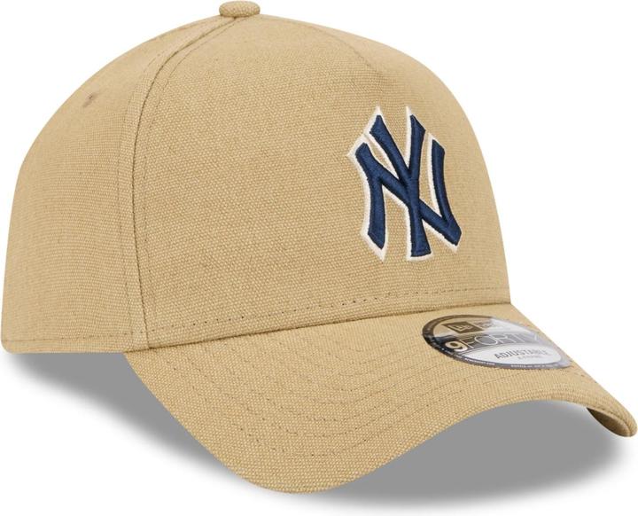 Actual product image New Era A-Frame Trucker Linen Cap - New York Yankees beige (One size)