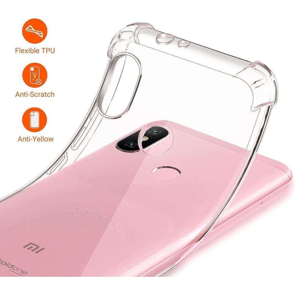 Thumbnail - Screenguard Xiaomi Mi A2 Hülle Crystal Soft Airbag Bumper (Xiaomi Mi A2), Smartphone Hülle, Transparent
