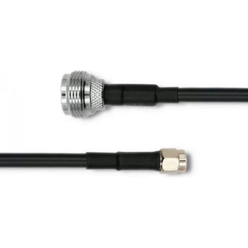 Thumbnail - Qoltec 57027 coaxial cable LMR400 N-type RP-SMA Black (Antennenkabel), Antennenkabel