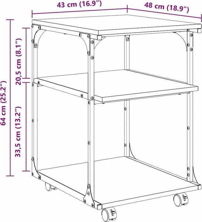 Image du produit vidaXL Druckerständer